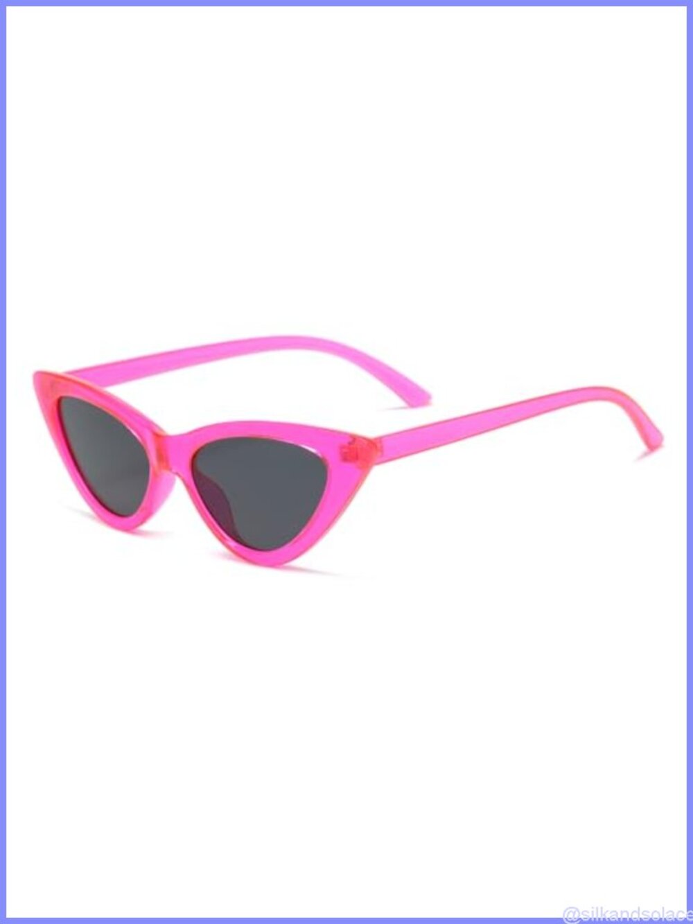 Retro Vintage Narrow Cat Eye Sunglasses for Women UV400 Protection